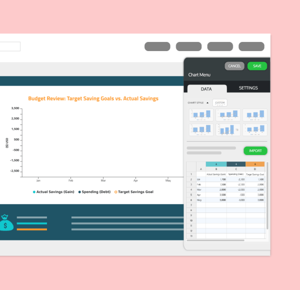 Easily import your data with one click