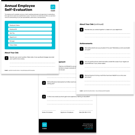 Evaluation Evaluation template