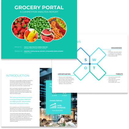 Grocery report template Grocery report template