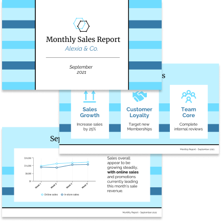 Monthly Monthly template