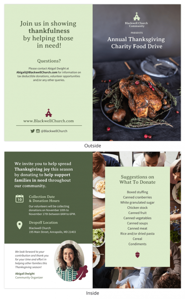 Thanksgiving Brochure