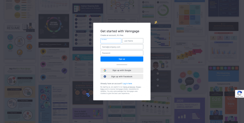 venngage registration